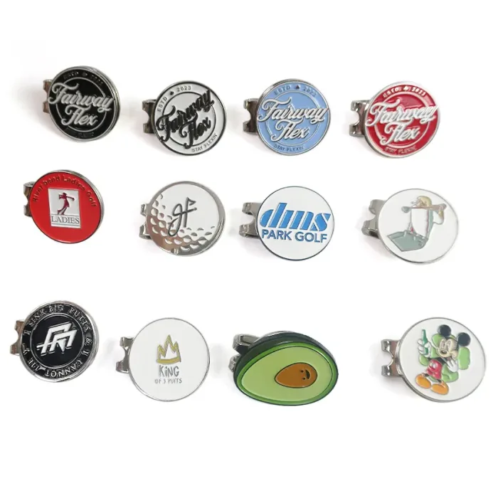 custom golf hat clips