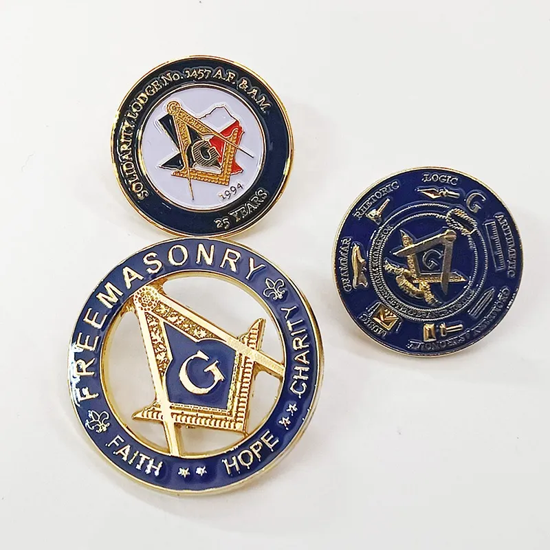 custom masonic lapel pins