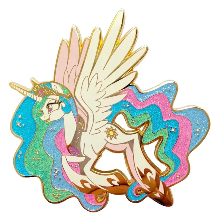glitter enamel pins