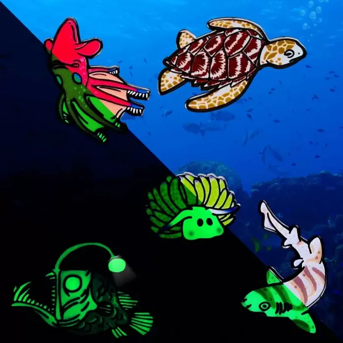 glow in dark lapel pins